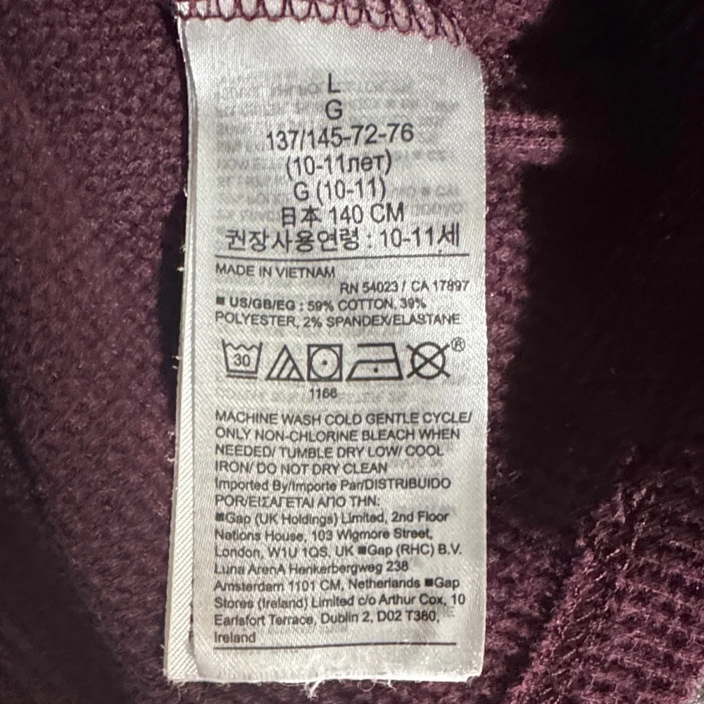 GAP Kids' Burgundy Buttoned Casual Dress